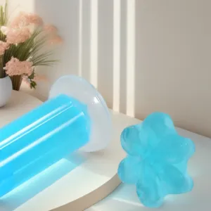 Gel nettoyant pour cuvette de toilette tampon fleur parfum désodorisant salle de bain