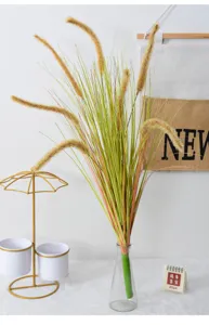 Künstliches Schilfgras hohe Pampasgras Deko künstliche Blumen für Wohnzimmer Bodenvase