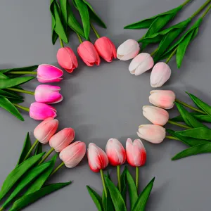Künstliche PU Tulpen Simulationsblumen für Heimdekoration Fotografie Hochzeitssträuße.
