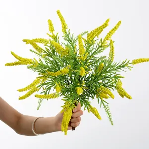 Künstlicher gelber Blumenstrauß für eine wunderschöne rustikale Haus und Gartendeko.