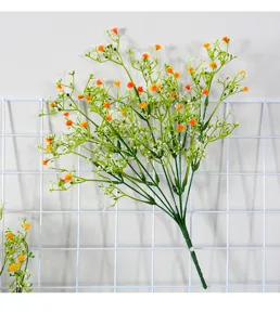 Single branch artificial baby breath flower for wedding decoration, home decor and floral design.