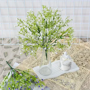 Artificial gypsophila baby breath flowers bouquet for home wedding decoration floral arrangement.