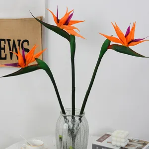 Artificial Bird of Paradise fake flower potted plant for home hotel decor green plant