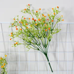 Artificial baby breath flowers single branch fake milan floral for wedding home decor
