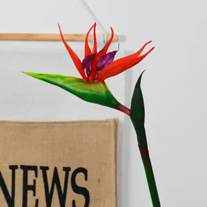 Artificial Bird of Paradise flower fake Strelitzia plant for home wedding decor main view