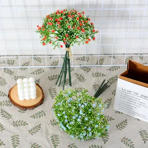 Kunstmatige gipskruid bos bloemen zacht rubber huwelijk thuis decoratie bloemstuk