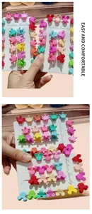 Set di mini mollette per capelli per bambini, simpatiche forme di corona e topolino.