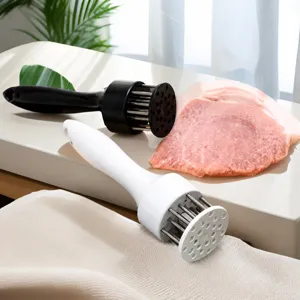 Outil Attendrisseur de Viande en Acier Inoxydable Gadget de Cuisine Robuste Maillet à Viande avec Pointes Aiguisées Poignée Ergonomique pour Steak Poulet Porc