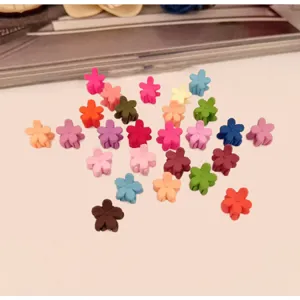 Mini mollette per capelli a fiore colorate fermagli dolci graffette piccole per donne