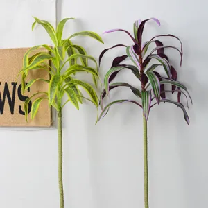Artificial Dracaena Plant Single Stem Fake Tropical Foliage for Home Room Decor Floral