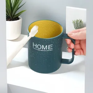 Plastik Zahnbürstenbecher mit Griff vertikales Design Badezimmer Waschbecher neu 1stk