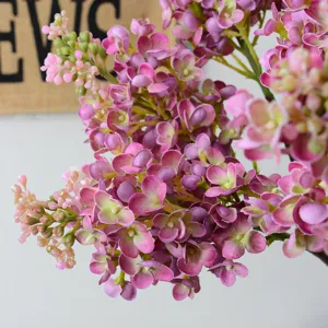 Fleurs de lilas artificielles françaises violettes salon table décoration bouquet
