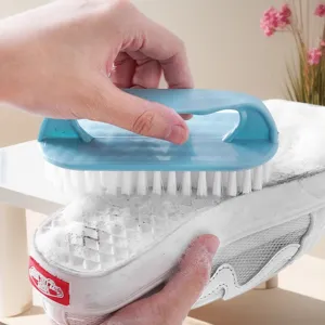 Plastik Waschbürste mit weichen Borsten, multifunktionales Reinigungswerkzeug für Schuhe.
