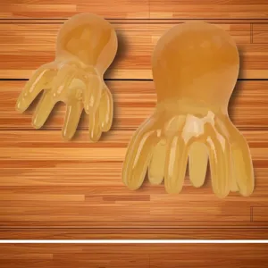Cepillo masajeador cuero cabelludo pulpo ámbar, peine relajación silicona para el cuerpo.