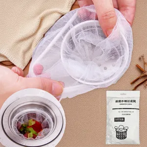 Kitchen sink mesh filter bags disposable strainer garbage catcher 100pcs for home kitchen.