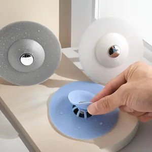 Silicone sink drain stopper UFO floor drain cover for bathroom kitchen anti-clogging filter core