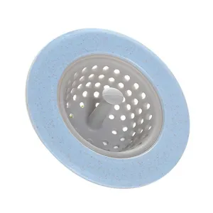 Kitchen sink strainer basket anti-clogging drain filter plug hair catcher for home use