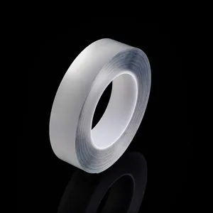 Clear double-sided nano tape, transparent traceless heavy duty adhesive tape for home use.