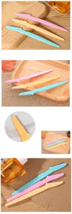 3-piece eyebrow razor set, colorful portable facial hair trimmer tools for women and daily makeup use.