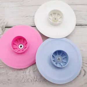 Silicone floor drain cover, UFO anti-clogging filter core for bathroom sewer and shower use.