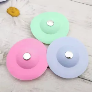 Silicone floor drain cover sink stopper UFO design bathroom anti clogging strainer filter.