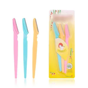 Portable Eyebrow Razor Set Stainless Steel Safety Cover Eyebrow Shaper Hair Remover Makeup Tool For Women