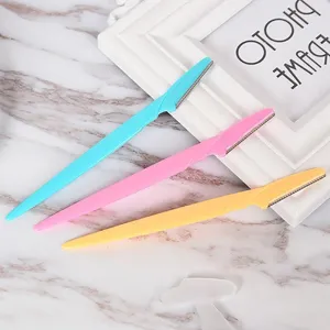 3-pack eyebrow razor set, portable facial hair remover and makeup trimming tool for women.