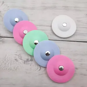 Colorful silicone drain cover hair catcher stopper for bathroom shower kitchen sink bathtub.