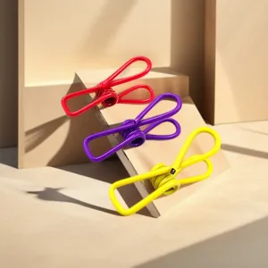 Mollette per bucato in metallo colorate multifunzionali, clip a molla antiscivolo resistenti.