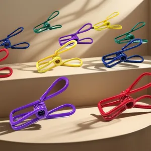 Set di mollette per bucato colorate multifunzionali, ideali per appendere foto e uso quotidiano.