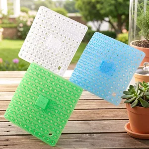 Cepillo de limpieza multifuncional de silicona para frutas y verduras esterilla de drenaj