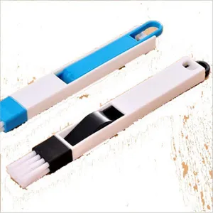 Multipurpose window groove cleaning brush set with crevice tools for keyboard dust removal