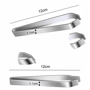 Multifunctional Stainless Steel Hair Puller Thickened Slanted And Flat Mouth Household Kitchen Tool Food Clip