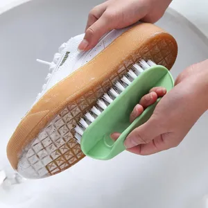 Haushalt Kunststoff Reinigungsbürste mit harten Borsten, ideal zum Schuhe und Böden schrubben.