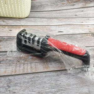 Manual Knife Sharpener Multi-Function Four Stage Stainless Steel Kitchen Sharpener Portable Tool for Home Cooking