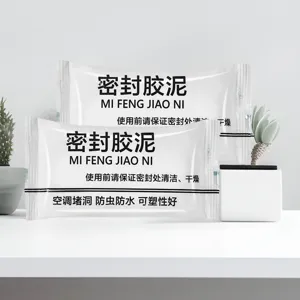 Detail view of 20g sealing mud for air conditioner holes, waterproof and easy to shape.