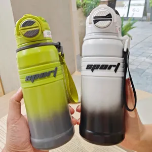 Edelstahl Vakuum isolierte Sport Trinkflasche, grosse Kapazitaet Paar Wasserbecher.