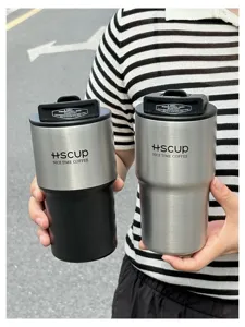 Tasse à café thermique double boisson en acier inoxydable portable voyage extérieur