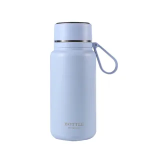 Edelstahl isolierte Trinkflasche Vakuumeisbecher tragbare Reisebecher blau thermoflasche