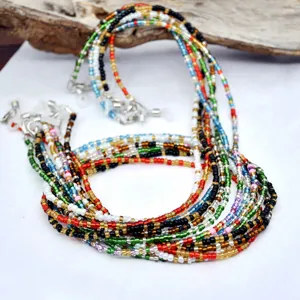 Chaine de lunettes en perles colorees style boheme laniere de masques et cordon de cou femme