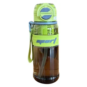 Grosse kapazitaet sport trinkflasche mit strohhalm, tragbare outdoor direkt trinkbecher.