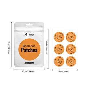 Detailansicht der Körperpflege-Pflaster Verpackung mit Maßen und Blatt-Layout.