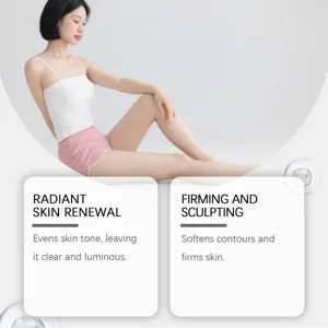 Körpermassage-Roller Detailansicht, zeigt glatte und straffende Hautpflegeanwendung.