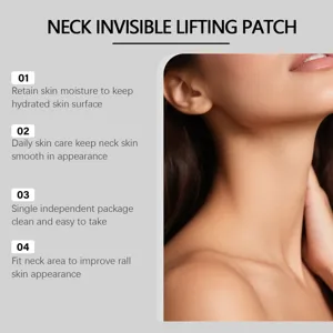 Unsichtbares Hals-Lifting-Pads, feuchtigkeitsspendende Hautpflege, praktische Verpackung.