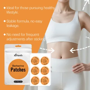 XIMONTH Berberin Körperpflege Patches Bauch Formgebung Hautfreundlich Komfortabel 30Stk