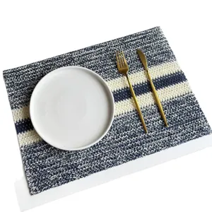 Rustieke papieren touw geweven placemat retro tafelmat voor eetkamer tafel decoratie