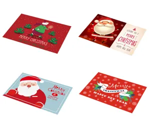 Kerst PVC placemat waterdicht warmte-isolatie tafelmat feestelijke tafeldecoratie