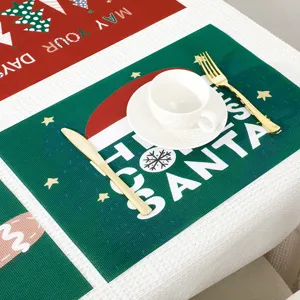 Kerst PVC placemat hittebestendige tafelmat feestelijke eettafel decoratie kussenpad!