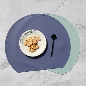 Set de table en silicone Morandi style nordique tapis resistant a la chaleur