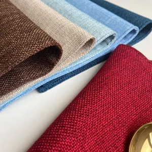 Double layer imitation linen fabric placemat heat insulation pad Nordic home table decor mat 6pcs